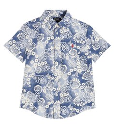 Рубашка из хлопка с принтом Polo Ralph Lauren, разноцветный