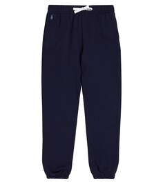 Спортивные брюки из джерси с логотипом Polo Ralph Lauren, синий