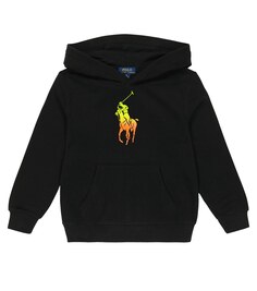 Худи из флиса с логотипом Polo Ralph Lauren, разноцветный