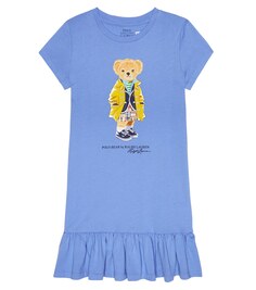 Платье Polo Bear из хлопка Polo Ralph Lauren, синий