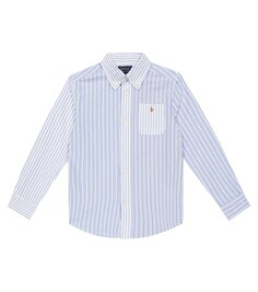 Хлопковая рубашка в полоску Polo Ralph Lauren, разноцветный