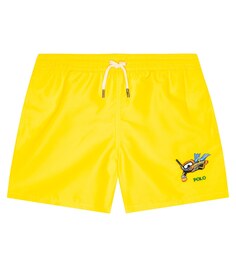 Плавки Traveler с вышивкой Polo Ralph Lauren, желтый