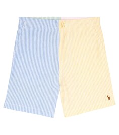 Хлопковые шорты в полоску Polo Ralph Lauren, разноцветный