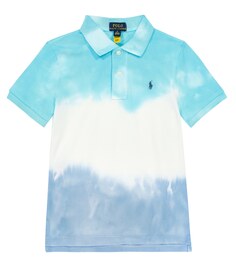 Рубашка поло из хлопка с принтом тай-дай Polo Ralph Lauren, разноцветный