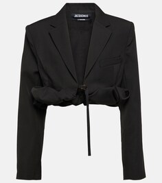 Куртка La Veste Croissant из натуральной шерсти JACQUEMUS, черный