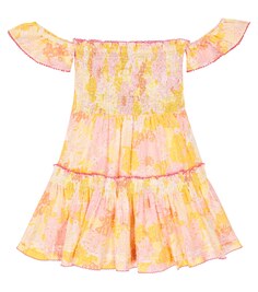 Платье Aurora с цветочным принтом Poupette St Barth, разноцветный