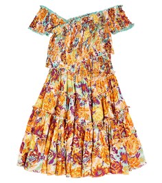 Платье Soledad с цветочным принтом Poupette St Barth, разноцветный