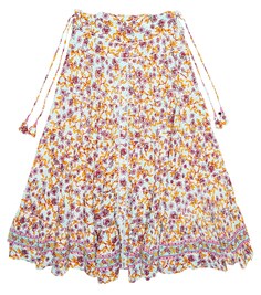 Юбка с цветочным принтом Poupette St Barth, разноцветный