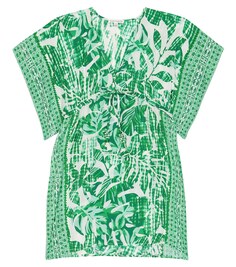 Платье Amaya с принтом Poupette St Barth, зеленый