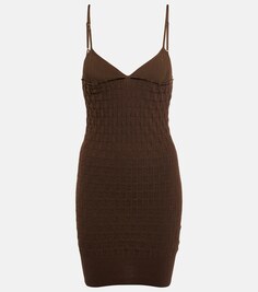 Мини-платье La Robe Maille Tacido JACQUEMUS, коричневый