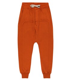 Спортивные штаны из хлопкового джерси Rick Owens, оранжевый