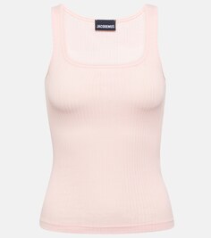 Майка Le Caraco из хлопкового джерси JACQUEMUS, розовый