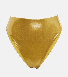 Плавки бикини с высокой посадкой и наклоном JADE SWIM, золотой