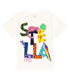 Хлопковая футболка Stella McCartney Kids, разноцветный