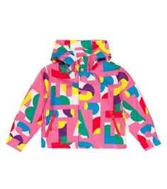 Техническая куртка с логотипом Stella McCartney Kids, розовый