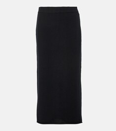 Кашемировая юбка-карандаш JARDIN DES ORANGERS, черный