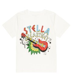 Хлопковая футболка с принтом Stella McCartney Kids, разноцветный