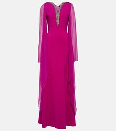 Украшенное платье из крепа JENNY PACKHAM, розовый