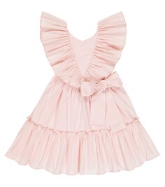 Ярусное платье с оборками Stella McCartney Kids, розовый