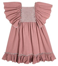 Платье Moraira из присборенного хлопка Suncracy, розовый