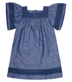Льняное платье Tartine et Chocolat, синий