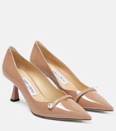 Туфли-лодочки Rosalia 65 из лакированной кожи Jimmy Choo, розовый