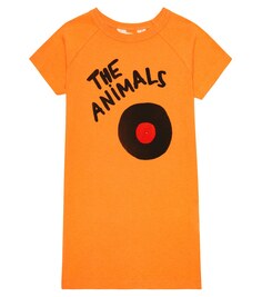 Платье из хлопкового джерси Gorilla The Animals Observatory, оранжевый
