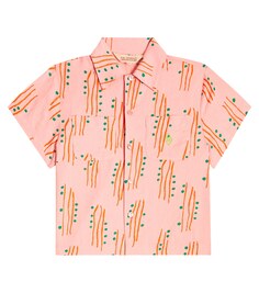 Рубашка из льна и хлопка с принтом The Animals Observatory, розовый