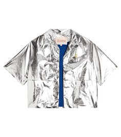 Куртка из хлопка с эффектом металлик The Animals Observatory, металлик
