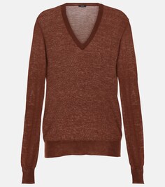 Кашемировый свитер JOSEPH, коричневый