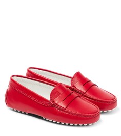 Лоферы Gommino из кожи Tods, красный Tod’S