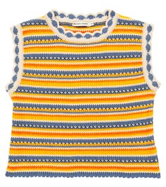 Полосатый свитер Marco из хлопка The New Society, разноцветный