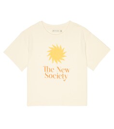 Хлопковая футболка с принтом Solare The New Society, желтый
