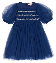 Декорированное платье из тюля Serefine Tutu Du Monde, синий