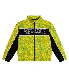 Толстовка из хлопкового джерси Barocco Versace, разноцветный