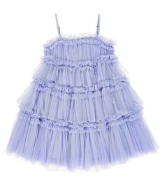 Украшенное ярусное платье из тюля Tutu Du Monde, фиолетовый