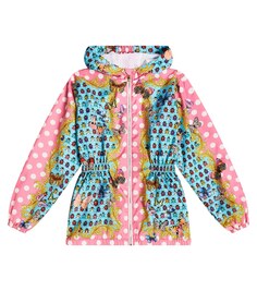 Бабочки Детская куртка Versace, разноцветный