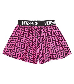 Хлопковые шорты La Greca Signature Versace, разноцветный