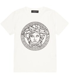 Футболка с принтом Medusa из хлопка Versace, белый