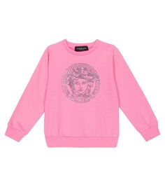 Толстовка с декором Medusa Versace, розовый