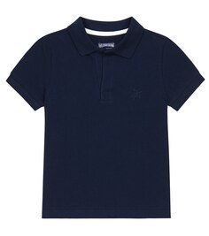 Рубашка-поло из патинированного хлопка Vilebrequin, синий