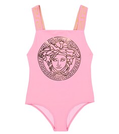 Купальник с изображением медузы Versace, розовый