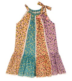 Платье Tiggy из хлопка с принтом Zimmermann Kids, разноцветный