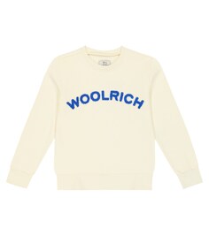 Толстовка из хлопка с логотипом Woolrich, белый