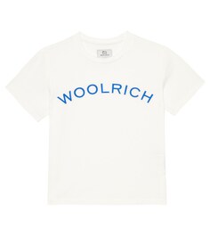 Хлопковая футболка с логотипом Woolrich, белый