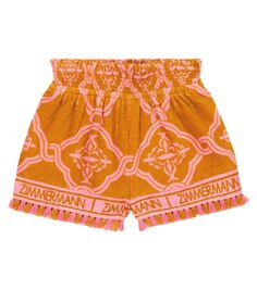 Хлопковые махровые шорты Clover Zimmermann Kids, разноцветный