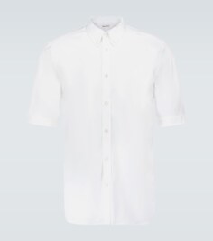 Хлопковая рубашка Брэда Питта Alexander McQueen, белый