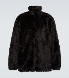 Куртка из искусственного меха Balenciaga, черный