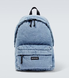 Джинсовый рюкзак Explorer Balenciaga, синий