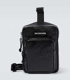 Сумка через плечо Explorer с логотипом Balenciaga, черный